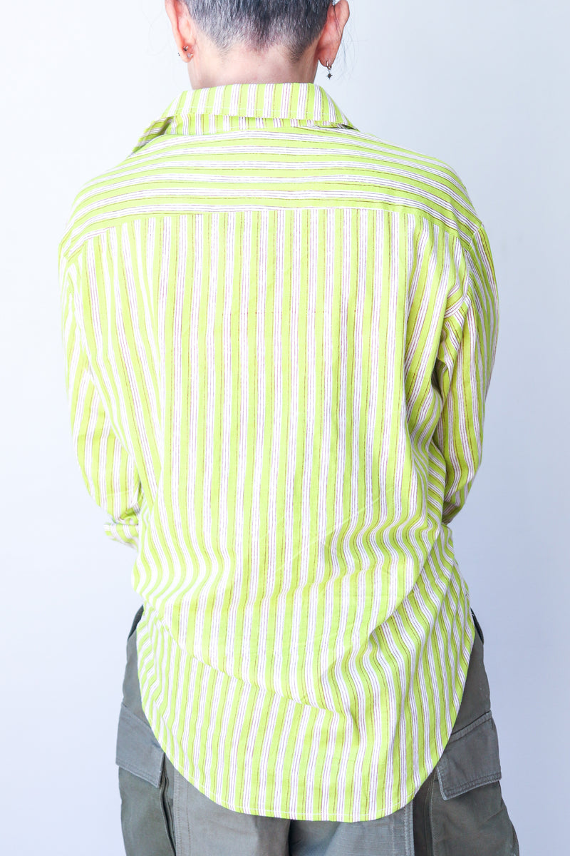 Shirt Lime Stripe – Alexandra Classics