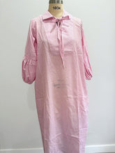 Puff Sleeve Dress - Candy Pink Stripe