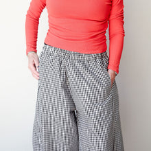 Balloon Pants Black White Check