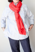 Shirt Blue With White/Red Stripe