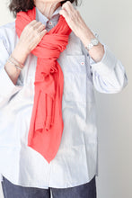 Shirt Blue With White/Red Stripe
