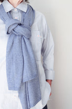 Shirt Blue With White/Red Stripe