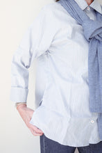 Shirt Blue With White/Red Stripe