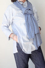 Shirt Blue With White/Red Stripe