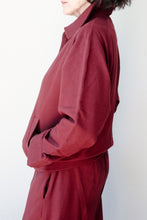Knit Jacket Burgundy