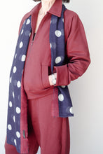 Knit Jacket Burgundy