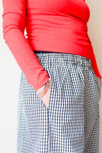 Balloon Pants Black White Check
