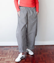 Balloon Pants Black White Check