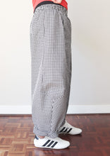 Balloon Pants Black White Check