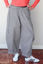 Balloon Pants Black White Check