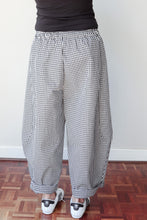Balloon Pants Black White Check