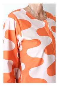 KURTA PINK/ORANGE WAVE