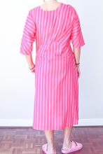 Puzzle Stripe Dress - Pink Stripe
