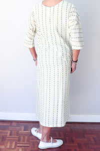 Puzzle Stripe Dress - Yellow Stripe
