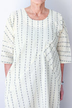 Puzzle Stripe Dress - Yellow Stripe