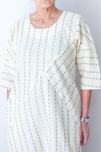 Puzzle Stripe Dress - Yellow Stripe