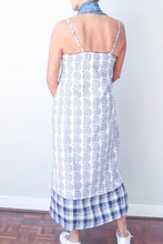 Reversable Cami Dress - Blue Pattern/Check
