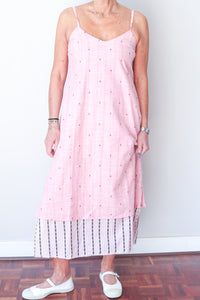 Reversable Cami Dress - Pink/Pink Stripe