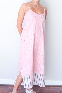 Reversable Cami Dress - Pink/Pink Stripe