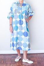 Puff Sleeve Dress - Big Blue Spot