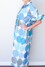 Puff Sleeve Dress - Big Blue Spot