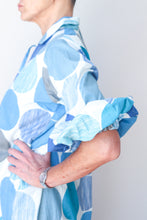 Puff Sleeve Dress - Big Blue Spot