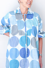Puff Sleeve Dress - Big Blue Spot