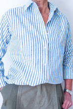 Shirt Blue/Green Stripe