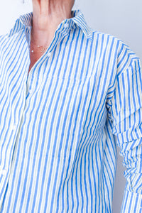 Shirt Blue/Green Stripe