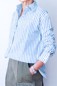 Shirt Blue/Green Stripe