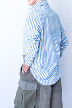 Shirt Blue/Green Stripe