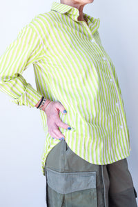 Shirt Lime Stripe