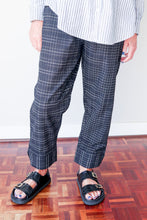 Classic Narrow Pants Black Big Check