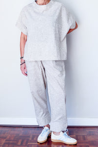 Classic Narrow Pants Small Beige Check