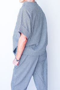 Classic Narrow Pants Small Black Check