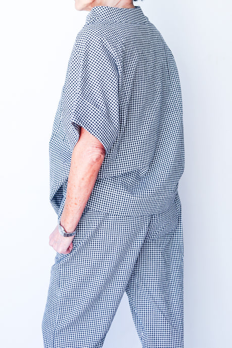 Classic Narrow Pants Small Black Check