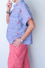 Top Blue Square Pattern