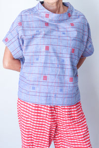 Top Blue Square Pattern
