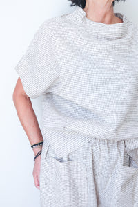 Top Beige Check