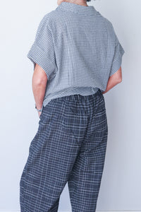 Classic Narrow Pants Black Big Check