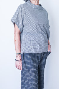 Classic Narrow Pants Black Big Check