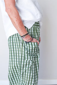 Balloon Pants Olive Check