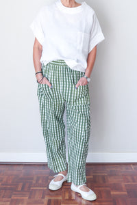 Balloon Pants Olive Check