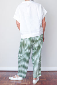 Balloon Pants Olive Check