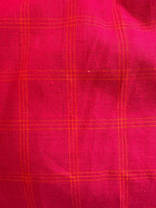 Top Pink Orange Check