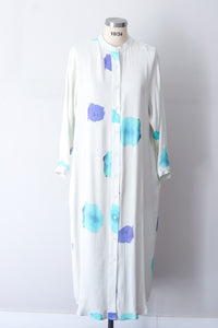 W24 Mandarin Collar Dress White